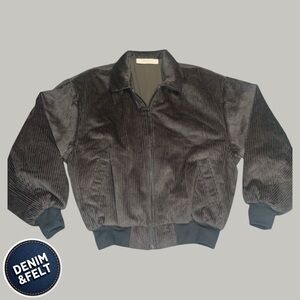 Essentials Fear of God Essentials Corduroy Full Zip Jacket | Black | NEW/NWOT